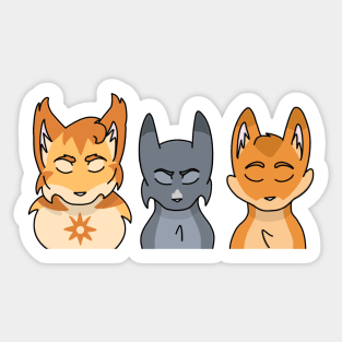 ThunderClan Leaders of Fire Sticker